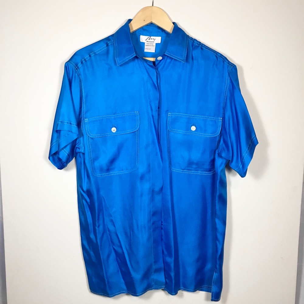 Malisy Made in Italy Silk Blouse